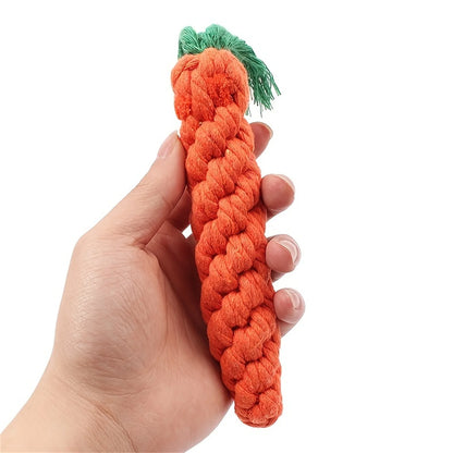 Bite-Resistant Carrot Rope Dog Toy