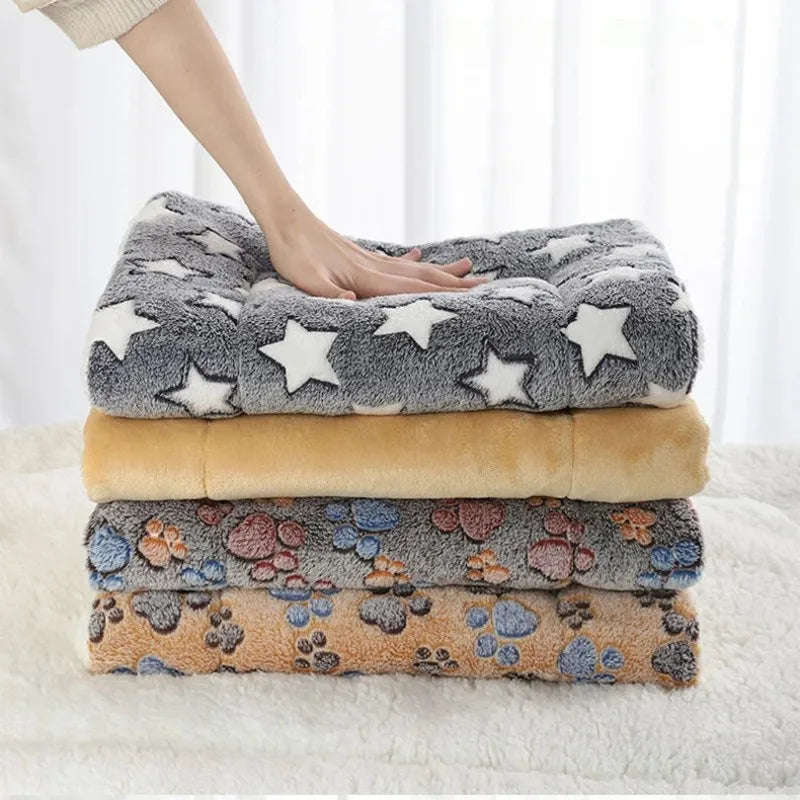 Warm Flannel Pet Sleeping Mat Bed