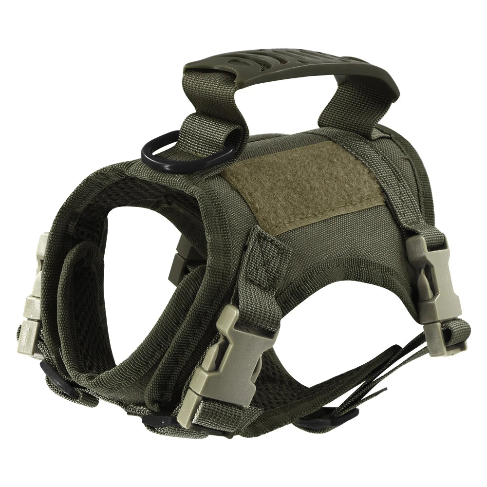 Adjustable Tactical Puppy Harness Leash Kit
