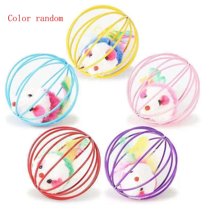 Plush Simulation Mouse Cat Toy Ball
