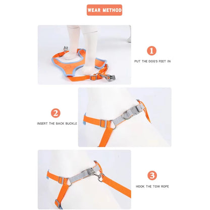 Reflective No-Pull Adjustable Dog Harness