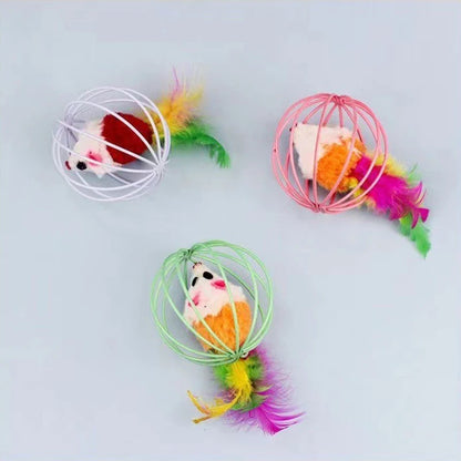 Plush Simulation Mouse Cat Toy Ball