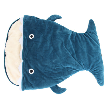Cartoon Shark Shaped Pet Dog Bed