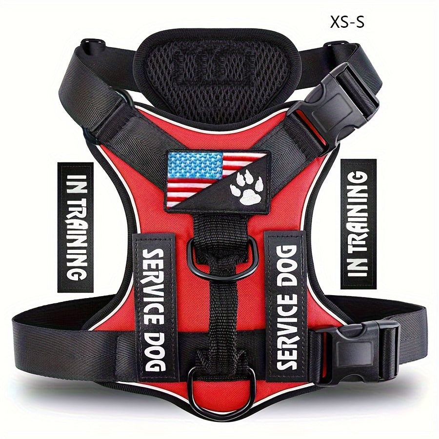 Reflective Service Dog Harness Vest