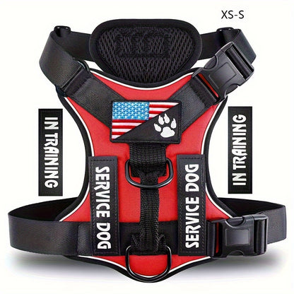 Reflective Service Dog Harness Vest