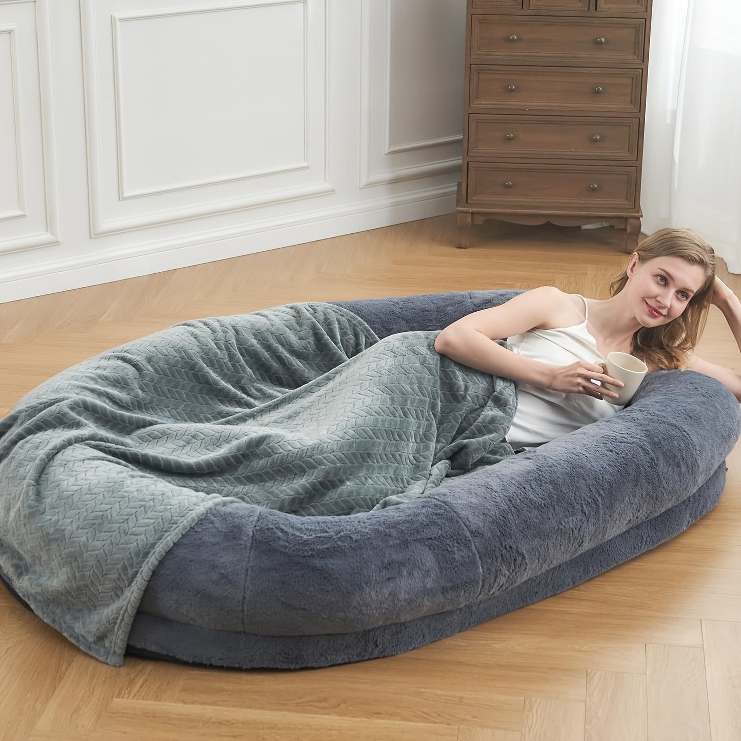 Giant Human-Size Dog Bed for Pets and Adults
