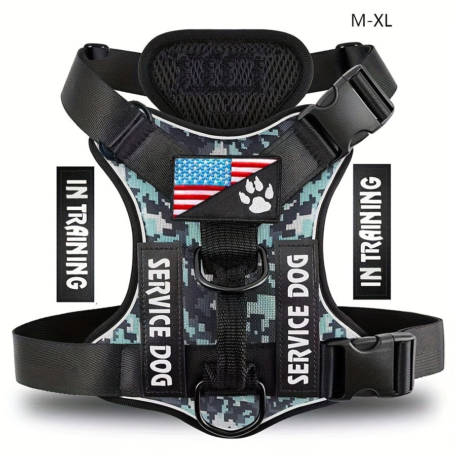 Reflective Service Dog Harness Vest