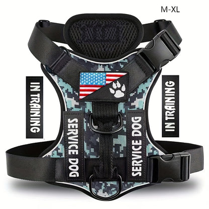 Reflective Service Dog Harness Vest