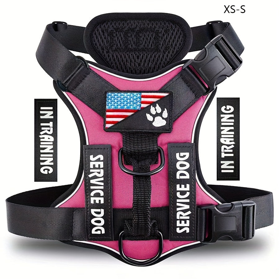 Reflective Service Dog Harness Vest