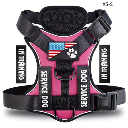 Reflective Service Dog Harness Vest