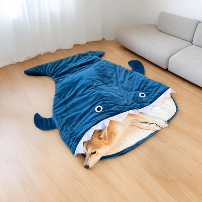Cartoon Shark Shaped Pet Dog Bed