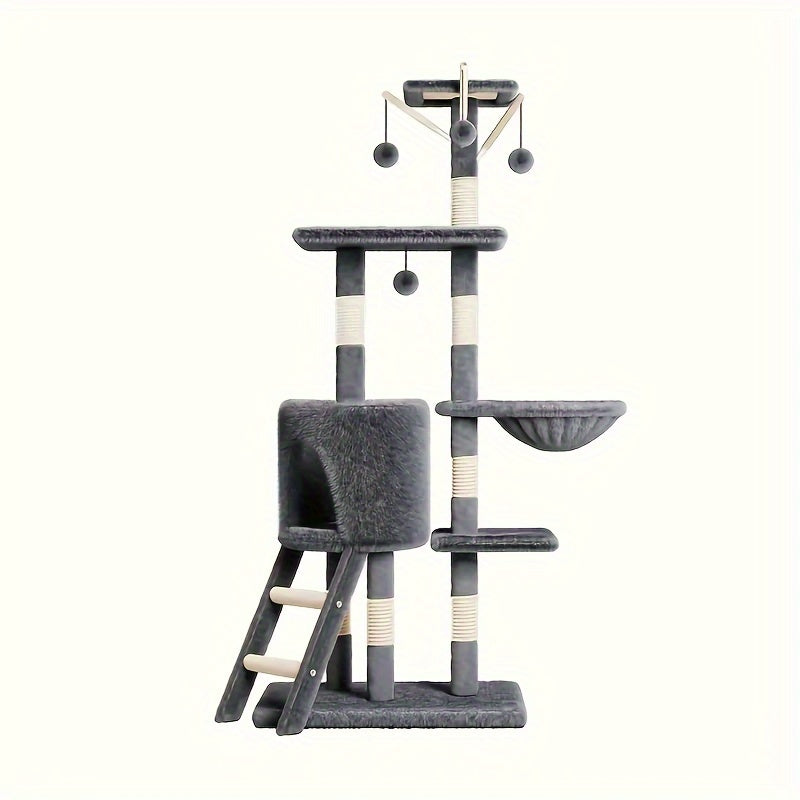 52-inch Cat Tree Tower Apartment Furniture
