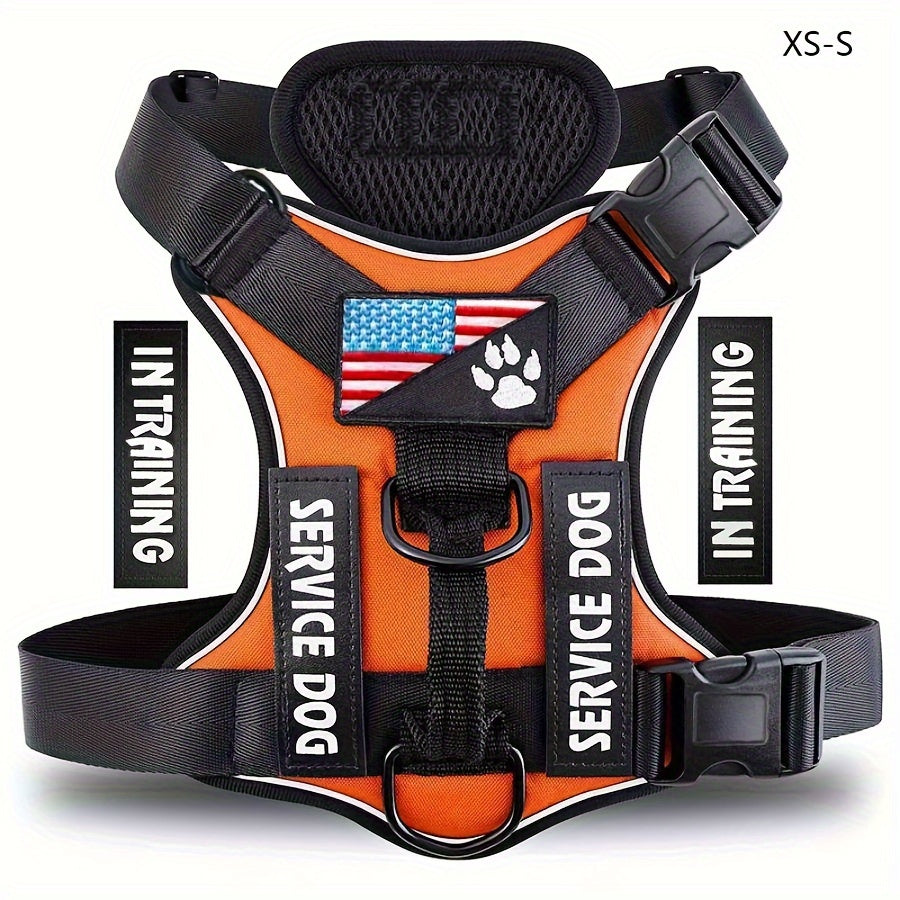 Reflective Service Dog Harness Vest
