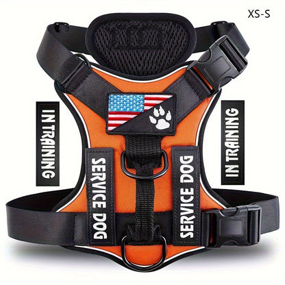Reflective Service Dog Harness Vest