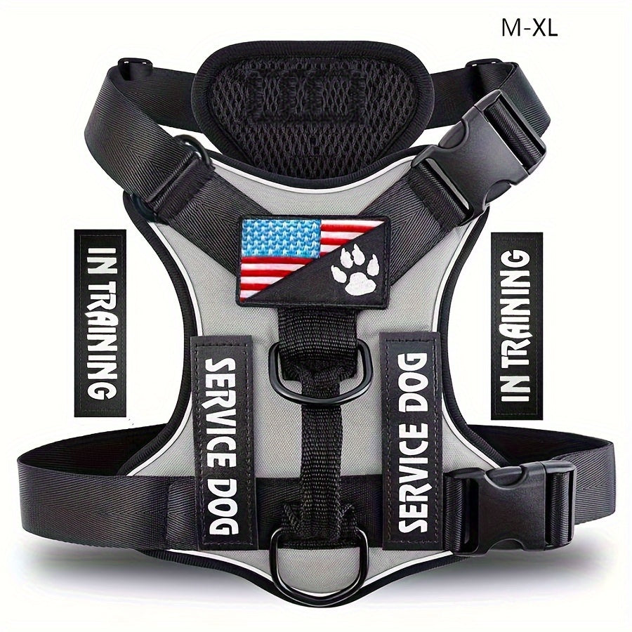 Reflective Service Dog Harness Vest