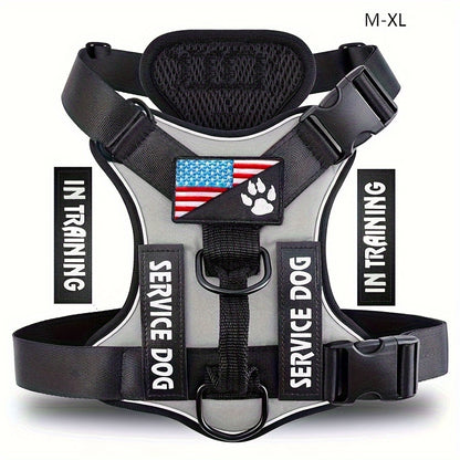 Reflective Service Dog Harness Vest