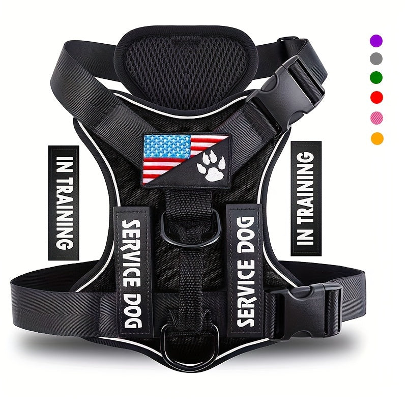 Reflective Service Dog Harness Vest
